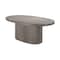 Armen Living Wave Oval Dining Table in Gray Concrete LCLKDICCGR - alternate 2
